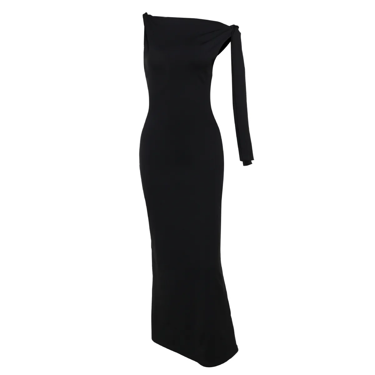 Wholesale Women Sexy Solid Color Sleeveless Strap Bodycon Maxi Dress